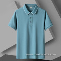 Thin Cotton Men's Short-sleeved T-shirt Lapel